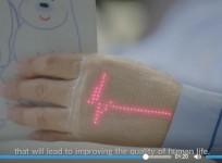 On-skin wearable, nanomesh electrode, biometric information relay,