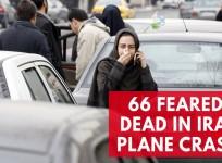 66 people feared dead after plane crashes in the mountains of Iran
