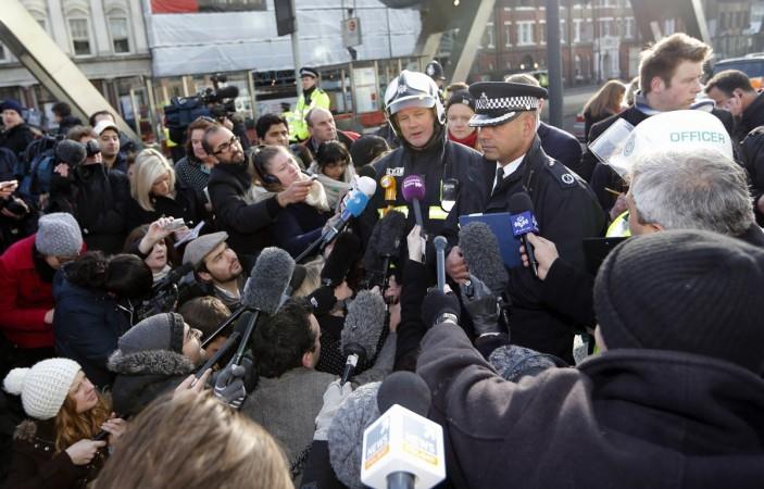 Neil Basu addresses the media in London. neil basu