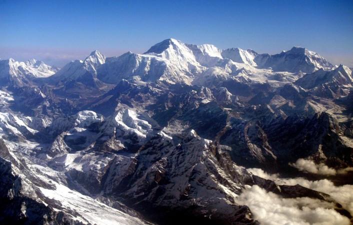 Mount Everest is shown at approximately 8,850-meter (29,035-foot) May 18, 2003 in Nepal. Mount Everest