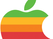 Apple rainbow logo