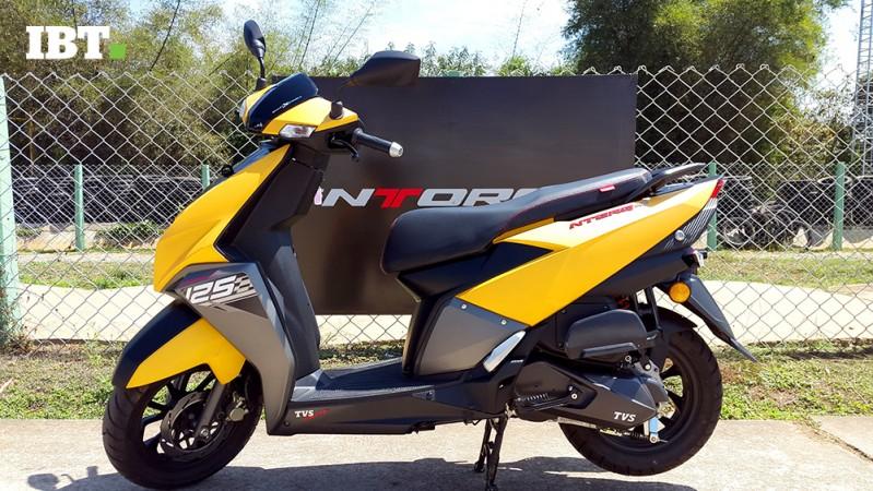 TVS Ntorq 125 has a sporty design TVS Ntorq 125