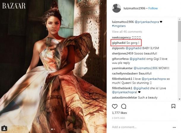 Gigi Hadid in awe of Priyanka Chopra Gigi Hadid in awe of Priyanka Chopra