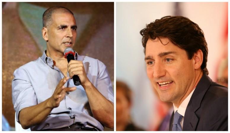 Akshay Kumar and Justin Trudeau Akshay Kumar and Justin Trudeau