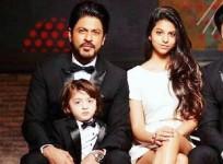 Shah Rukh Khan, AbRam, Suhana, Aryan