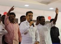Kamal Haasan at a public meeting