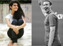 Priya Prakash Varrier, Mark Zuckerberg