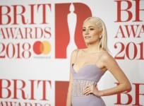 Pixie Lott attends The BRIT Awards 2018 held at The O2 Arena on February 21, 2018 in London
