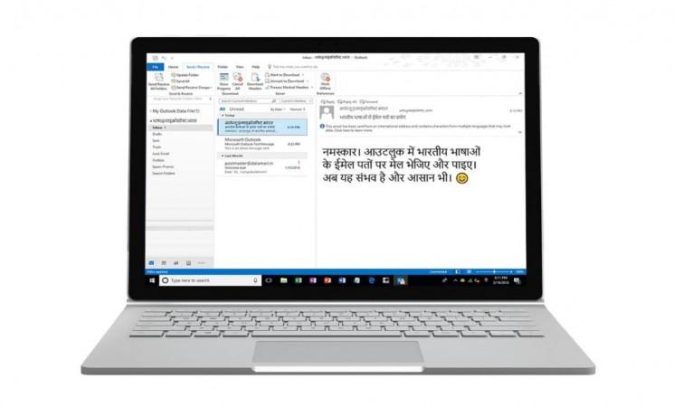 Microsoft now supports 15 Indian languages for email addresses. Microsoft supports 15 Indian languages for email addresses