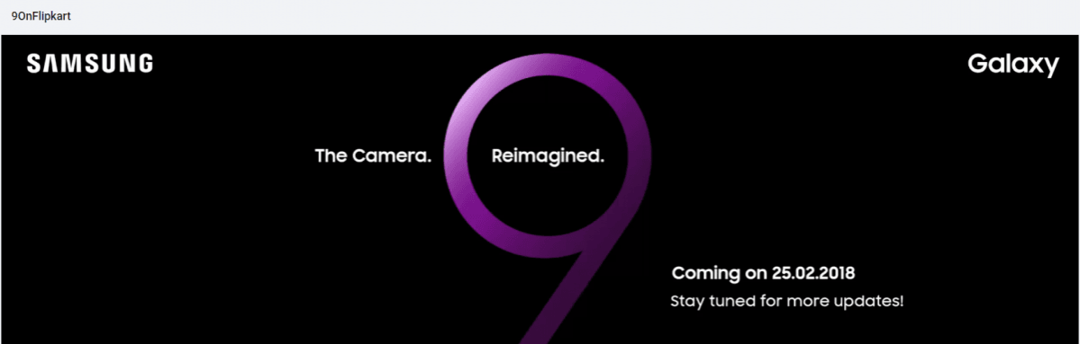 Samsung Galaxy S9 India launch teased by Flipkart Samsung Galaxy S9 India launch teased by Flipkart