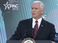 Mike Pence speaks about North Korea and the media at CPAC