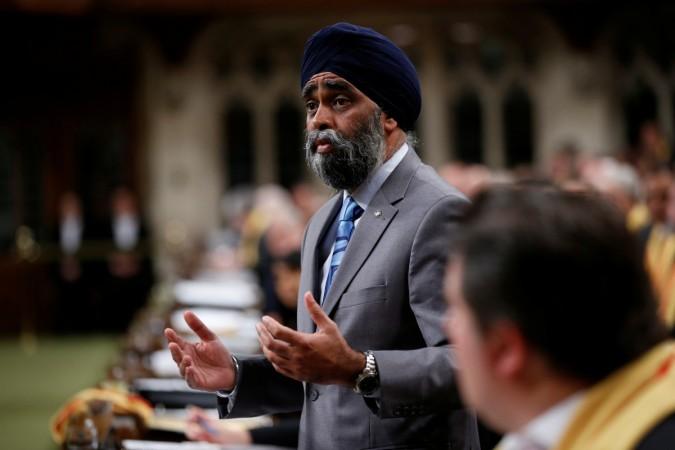 Canada's Defense Minister Harjit Sajjan speaks during Question Period in the House of Commons on Parliament Hill in Ottawa, Ontario, Canada. harjit singh