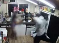 Watch : Female barista attacked by armed man in Washington state