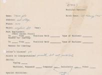 RR Auction displays Steve Jobs first job application. Bidding starts at $50,000