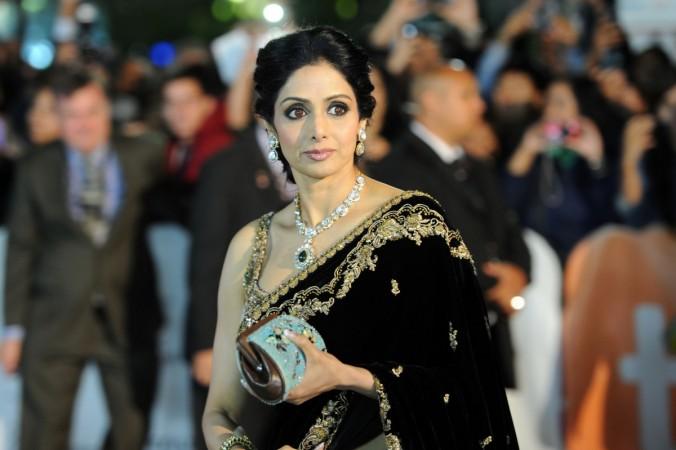 File photo of late Indian actor Sridevi. Sridevi