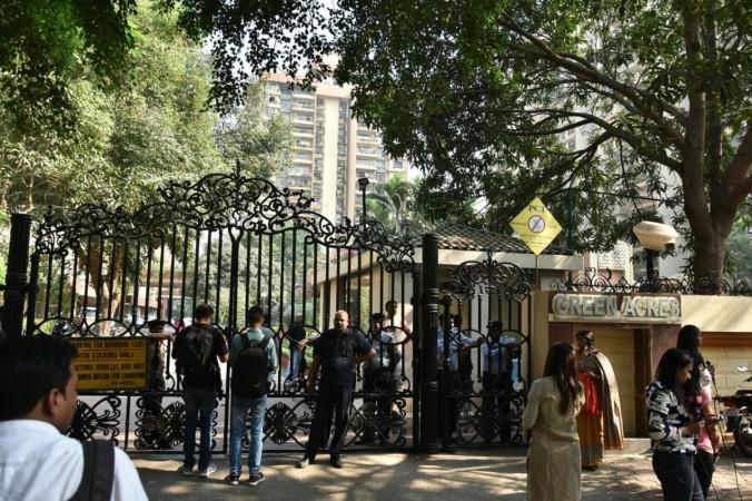 Visuals outside late legendary actress Sridevi's residence Visuals outside late legendary actress Sridevi's residence