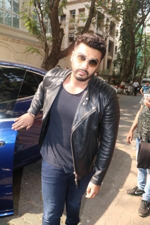 Arjun Kapoor arives at Anil Kapoor's residence in Mumbai Arjun Kapoor