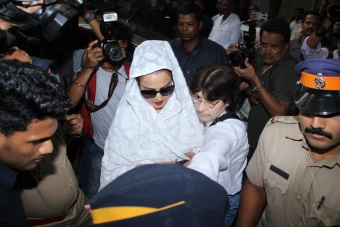 Rekha arrives at Anil Kapoor's residence in Mumbai Rekha