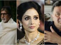 Amitabh Bachchan, Sridevi, Rishi Kapoor