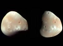 Mars' Moon Deimos captured by NASA in 2009.