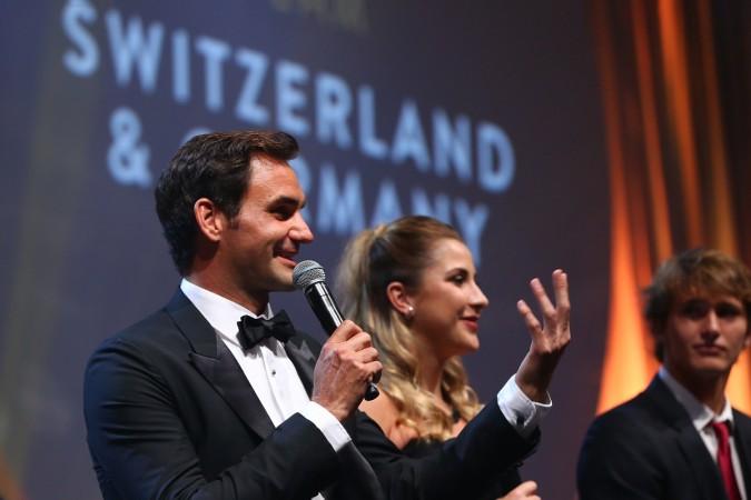 Roger Federer at the 2018 Hopman Cup New Years Eve Ball at Crown Perth on December 31, 2017 in Perth, Australia roger federer