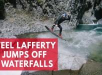 Steel Lafferty jumps off seven waterfalls in spectacular video