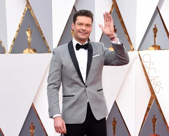 TV personality Ryan Seacrest attends the 88th Annual Academy Awards at Hollywood & Highland Center on February 28, 2016 in Hollywood, California. Ryan Seacrest