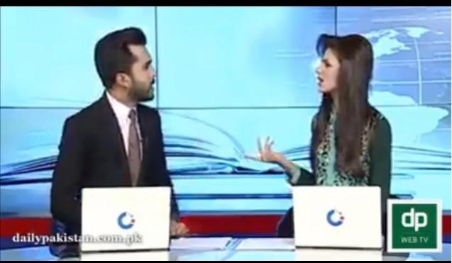 Pakistani news anchors' argument has gone viral Pakistani news anchors' argument has gone viral