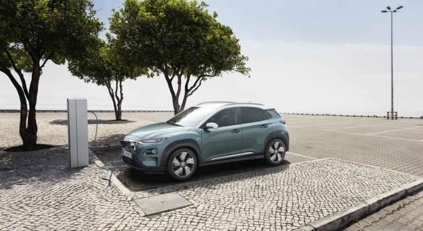 The all-new Kona Electric adopts the front from the regular Kona. Hyundai Kona, Kona electric SUV