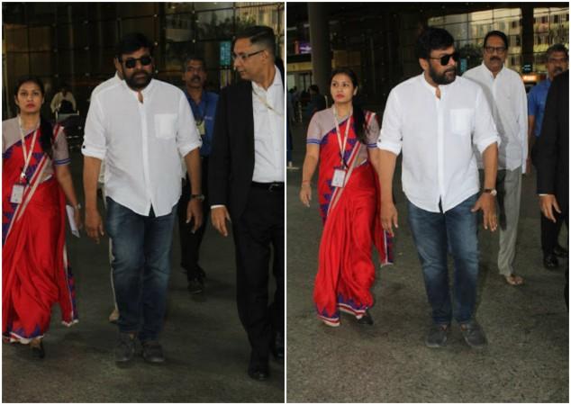 Chiranjeevi arrives in Mumbai to attend Sridevi's last rights Chiranjeevi arrives in Mumbai to attend Sridevi's last rights