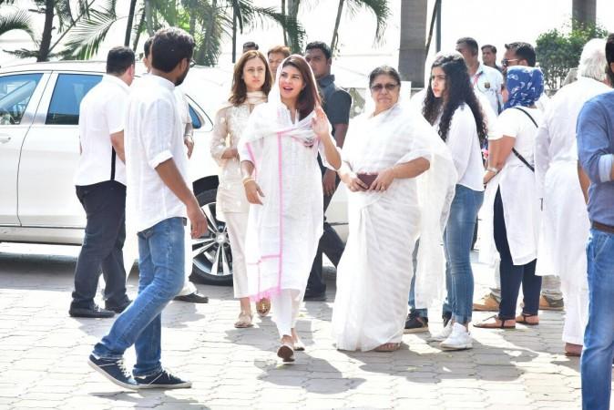 Jacqueline Fernandez arrives at Sridevi's condolences meet at the Celebration Sports Club in Mumbai Jacqueline Fernandez arrives at Sridevi's condolences meet at the Celebration Sports Club in Mumbai