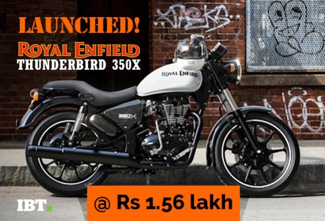 Thunderbird X is first in Royal Enfield range to gets alloy wheels. IBTimes India Royal Enfield Thunderbird 350X