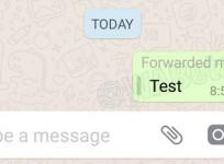 WhatsApp Forwarded Message feature