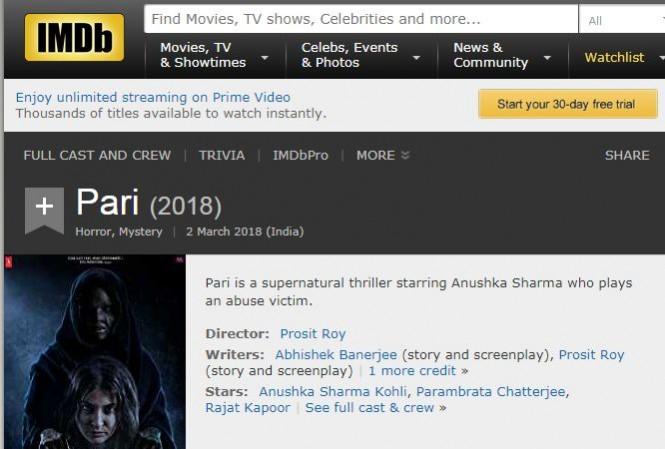 No proper description of Pari on IMDb No proper description of Pari on IMDb