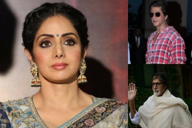 Sridevi, Shah Rukh Khan, Amitabh Bachchan Sridevi, Shah Rukh Khan, Amitabh Bachchan
