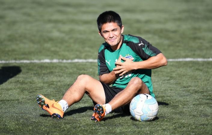 Bengaluru FC captain Sunil Chhetri ahead of their match against Kerala Blasters