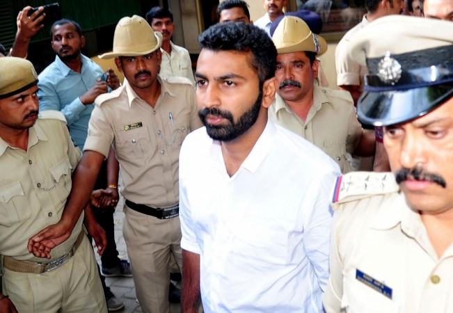 Mohammed Nalapad being taken to a hospital ahead of being produced before a court, in Bengaluru on Feb 21, 2018. nalapad haris
