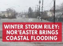 Winter Storm Riley: Quincy, Massachusetts floods during Noreaster