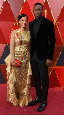 Mahershala Ali's wife Amatus Sami-Karim at Oscars 2018