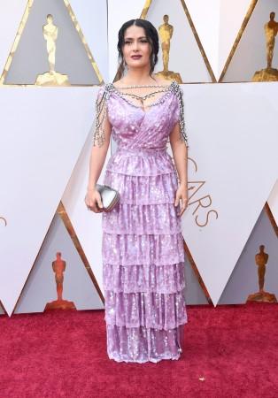 Salma Hayek at Oscars 2018