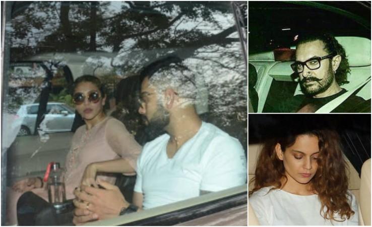 Anushka Sharma, Virat Kohli, Aamir Khan, Kangana Ranaut arrive at Sridevi's residence Anushka Sharma, Virat Kohli, Aamir Khan, Kangana Ranaut arrive at Sridevi's residence