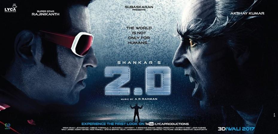 Rajinikanth and Akshay Kumar in 2.0 teaser release. Rajinikanth and Akshay Kumar in 2.0