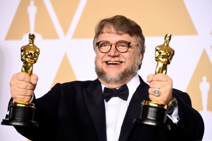 Filmmaker Guillermo del Toro, winner of the Best Director and Best Picture awards for 'The Shape of Water,' poses in the press room during the 90th Annual Academy Awards at Hollywood & Highland Center on March 4, 2018 in Hollywood, California. Oscars 2018 winners list, Shape of water, Best Picture Oscars 2018
