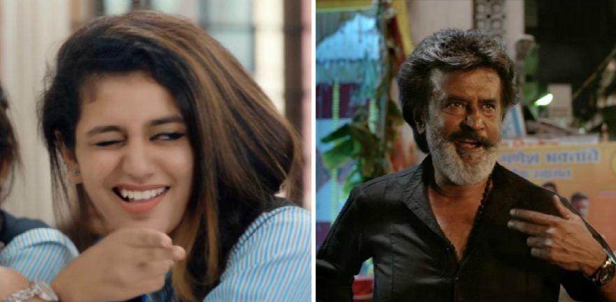 Priya Prakash Varrier vs Rajinikanth. Priya Prakash Varrier Vs Rajinikanth