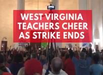 West Virginia teachers cheer as deal for pay increase ends strike