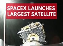 SpaceX launches largest satellite on Falcon 9s 50th flight
