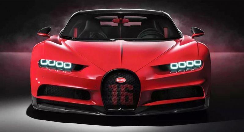 Bugatti Chiron Sport gets prominent '16' badging on the front grille Bugatti Chiron Sport