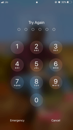 Apple Lock Screen