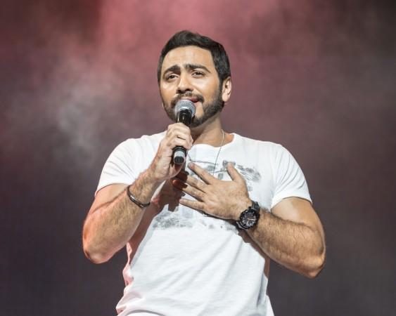 Tamer Hosny performs at a concert during the Abu Dhabi Formula One Grand Prix on November 20, 2014 in Abu Dhabi, United Arab Emirates Tamer Hosny