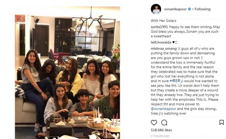 Janhvi Kapoor celebrates her 21st birthday with family Janhvi Kapoor celebrates her 21st birthday with family